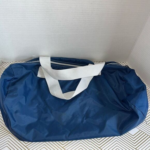 Vintage Illinois Bell Men's Duffel Bag‎ Medium Size Blue White Weekenders Travel - Picture 4 of 9